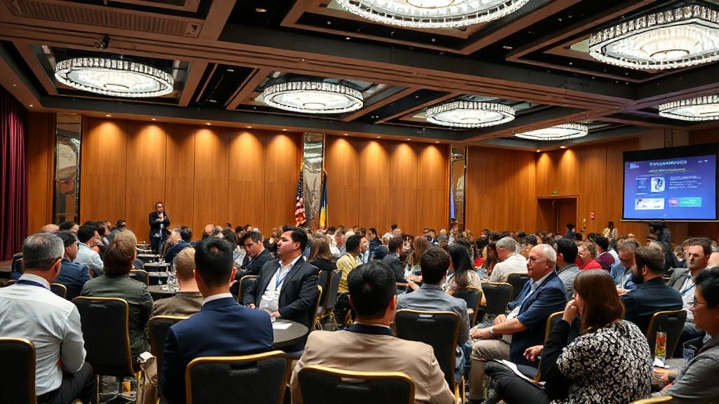 Photo of a business conference.фото